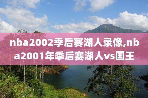 nba2002季后赛湖人录像,nba2001年季后赛湖人vs国王