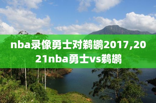 nba录像勇士对鹈鹕2017,2021nba勇士vs鹈鹕