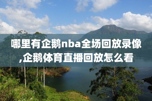 哪里有企鹅nba全场回放录像,企鹅体育直播回放怎么看