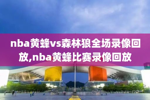 nba黄蜂vs森林狼全场录像回放,nba黄蜂比赛录像回放