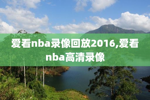 爱看nba录像回放2016,爱看nba高清录像
