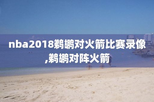 nba2018鹈鹕对火箭比赛录像,鹈鹕对阵火箭