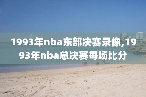 1993年nba东部决赛录像,1993年nba总决赛每场比分